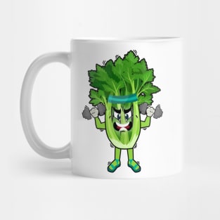 Celery Working Out Mug